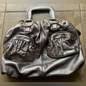 Bulga silver satchel